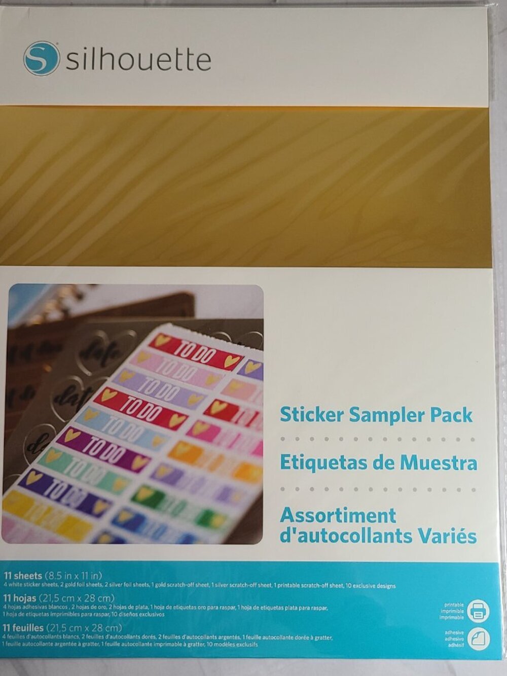 Silhouette Cameo Sticker Sampler Accessories Papers Lot of 5 - Picture 10 of 15
